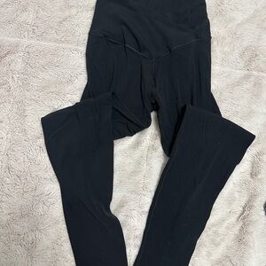 Aerie crossover Black High-Waist Leggings